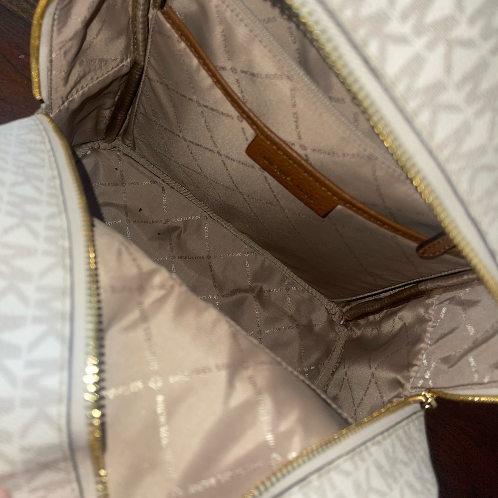 LARGE WHITE MK BACKPACK - Picture 2 of 3